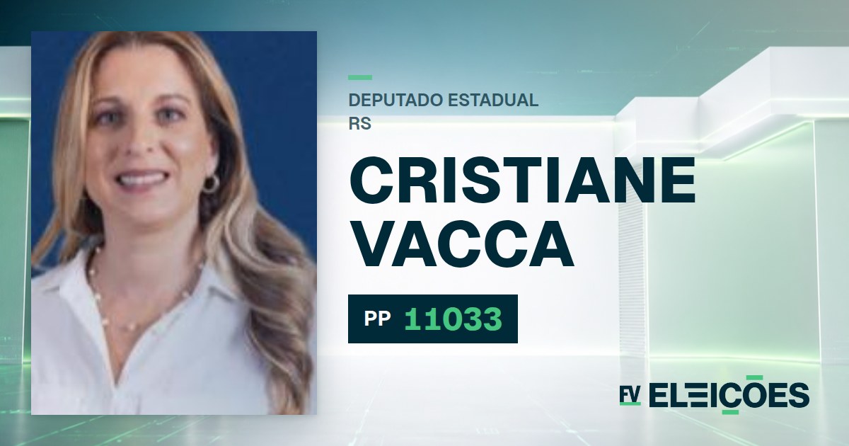 Quem é Cristiane Vacca, candidata a deputada estadual do RS pelo PP