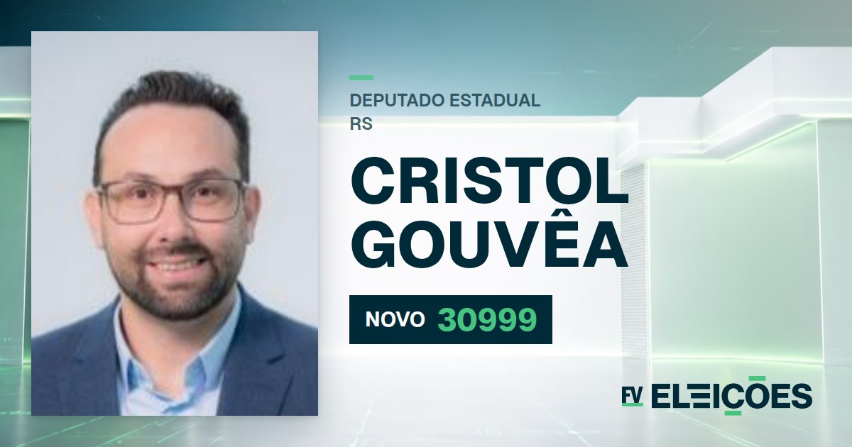 Quem é Cristol Gouvêa, candidato a deputado estadual do RS pelo NOVO