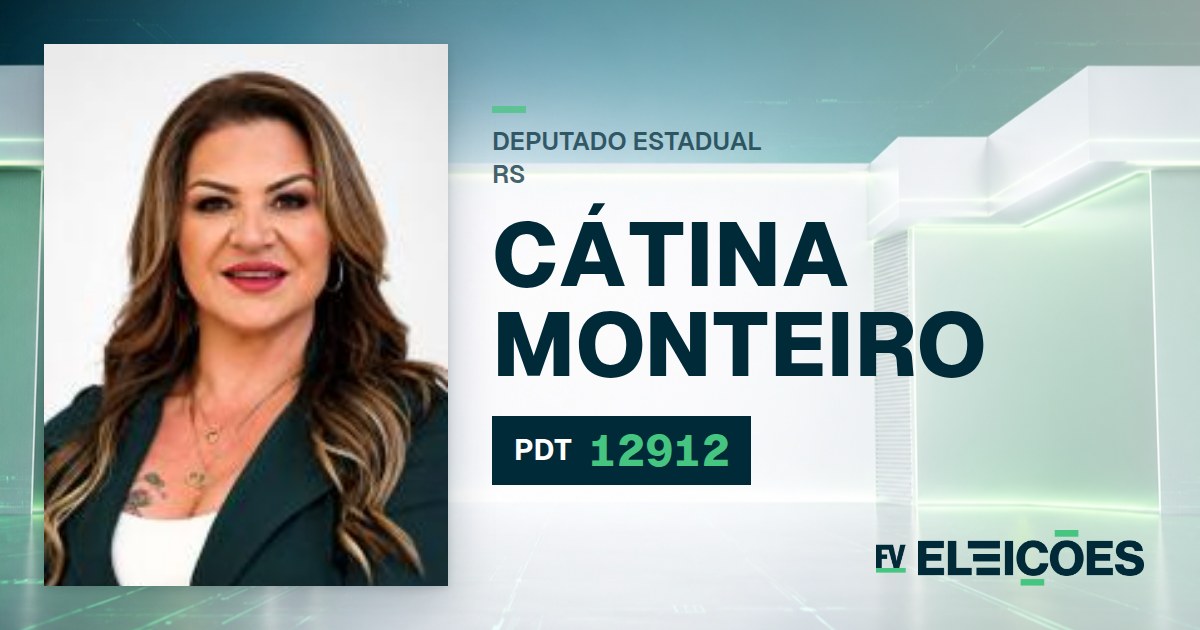 Quem é Cátina Monteiro, candidata a deputada estadual do RS pelo PDT