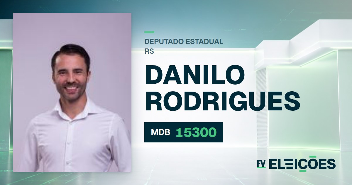 Quem é Danilo Rodrigues, candidato a deputado estadual do RS pelo MDB
