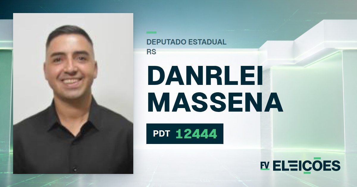 Quem é Danrlei Massena, candidato a deputado estadual do RS pelo PDT
