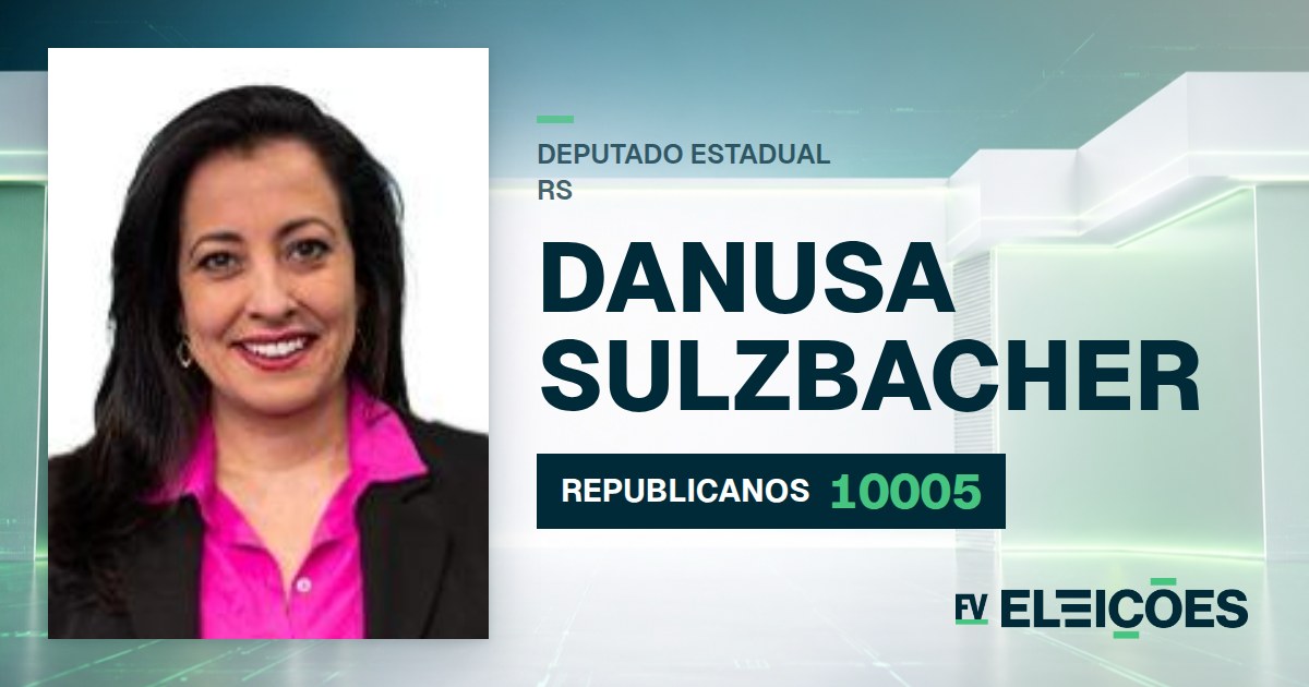 Quem é Danusa Sulzbacher, candidata a deputada estadual do RS pelo REPUBLICANOS