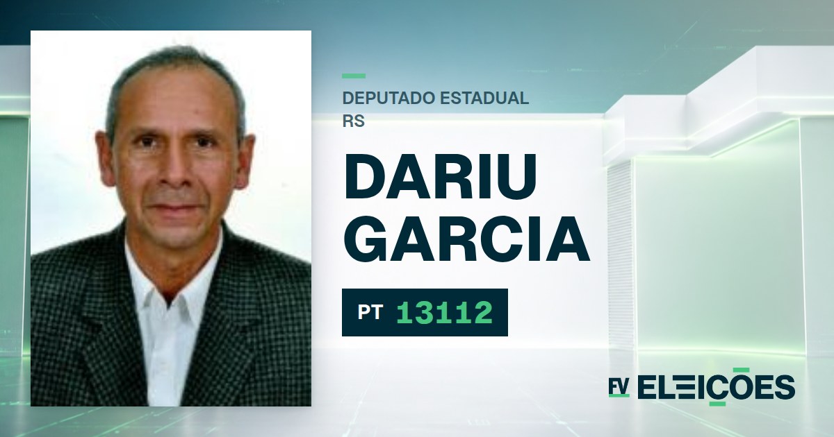 Quem é Dariu Garcia, candidato a deputado estadual do RS pelo PT