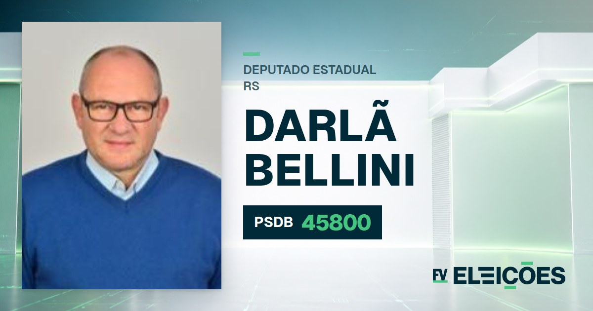 Quem é Darlã Bellini, candidato a deputado estadual do RS pelo PSDB