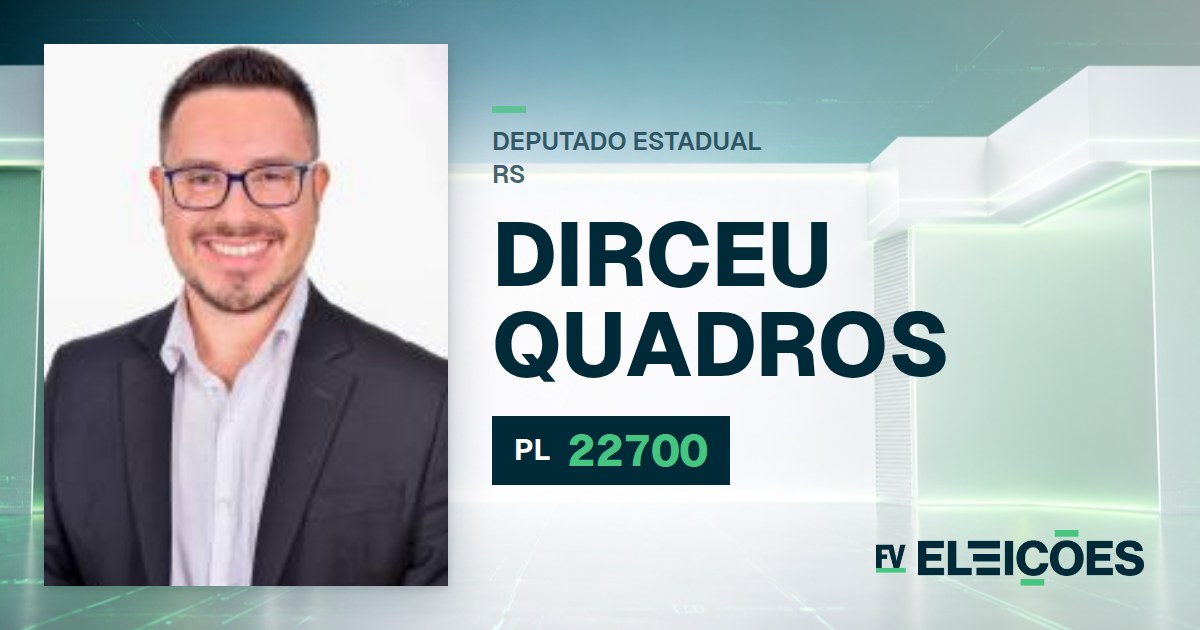 Quem é Dirceu Quadros, candidato a deputado estadual do RS pelo PL