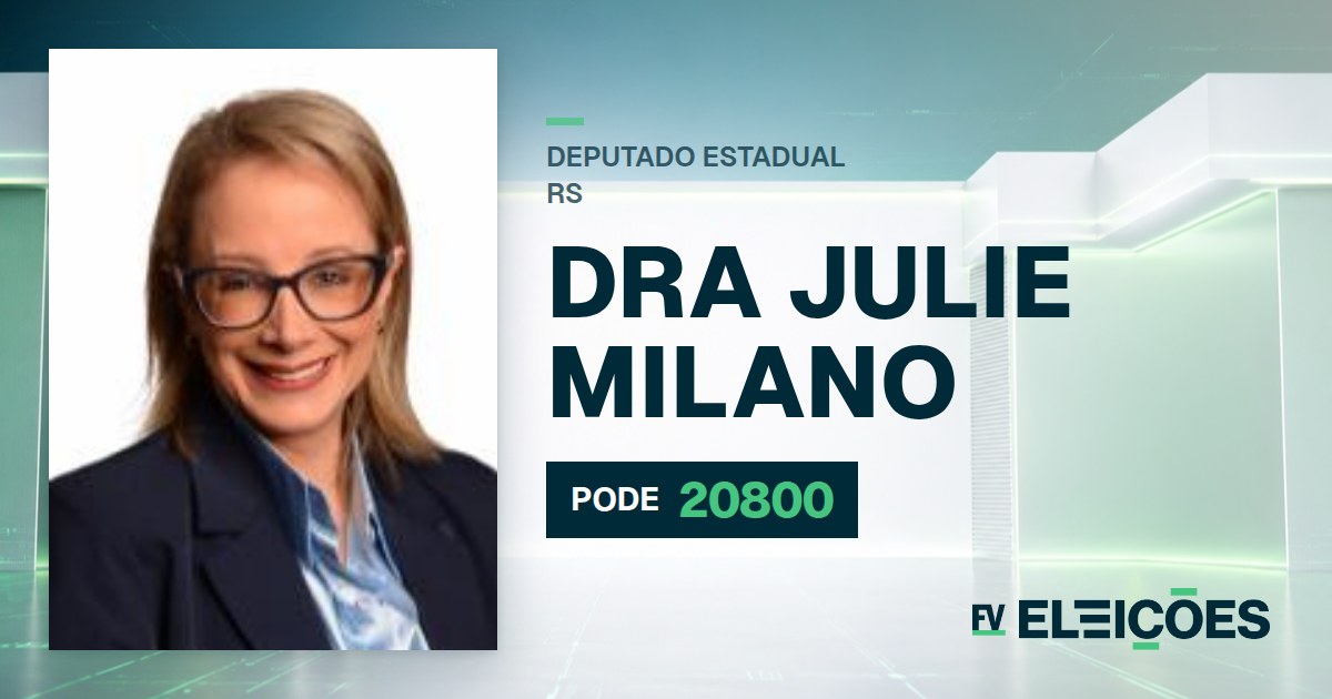 Quem é Dra Julie Milano, candidata a deputada estadual do RS pelo PODE