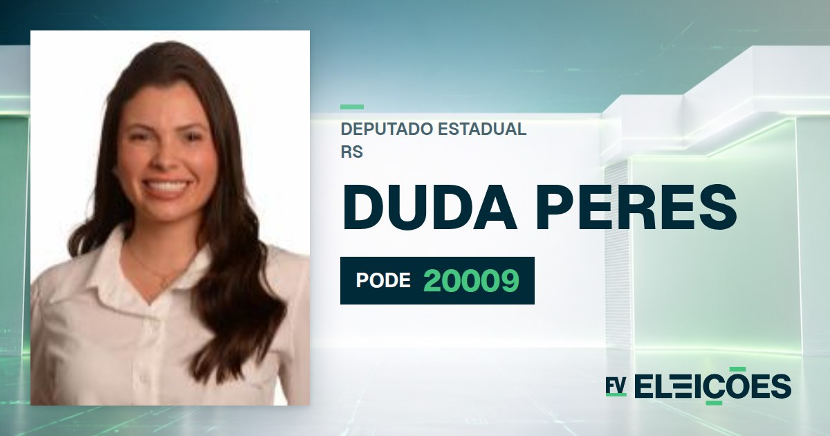 Quem é Duda Peres, candidata a deputada estadual do RS pelo PODE