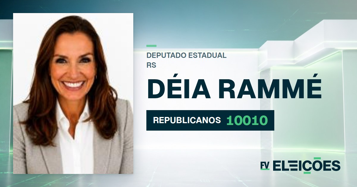 Quem é Déia Rammé, candidata a deputada estadual do RS pelo REPUBLICANOS