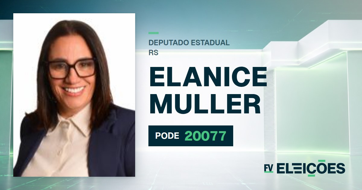 Quem é Elanice Muller, candidata a deputada estadual do RS pelo PODE