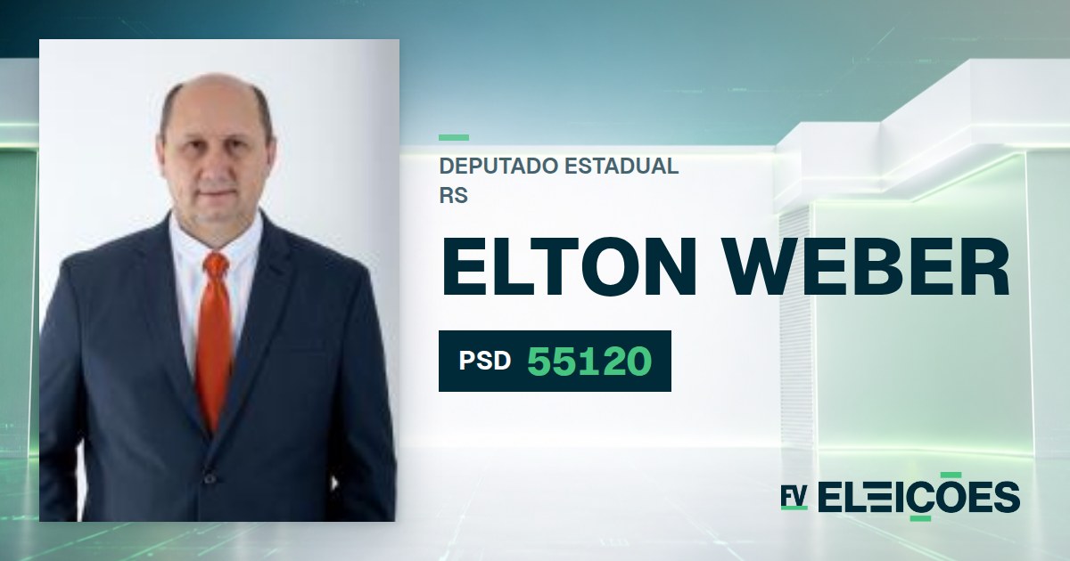 Quem é Elton Weber, candidato a deputado estadual do RS pelo PSD