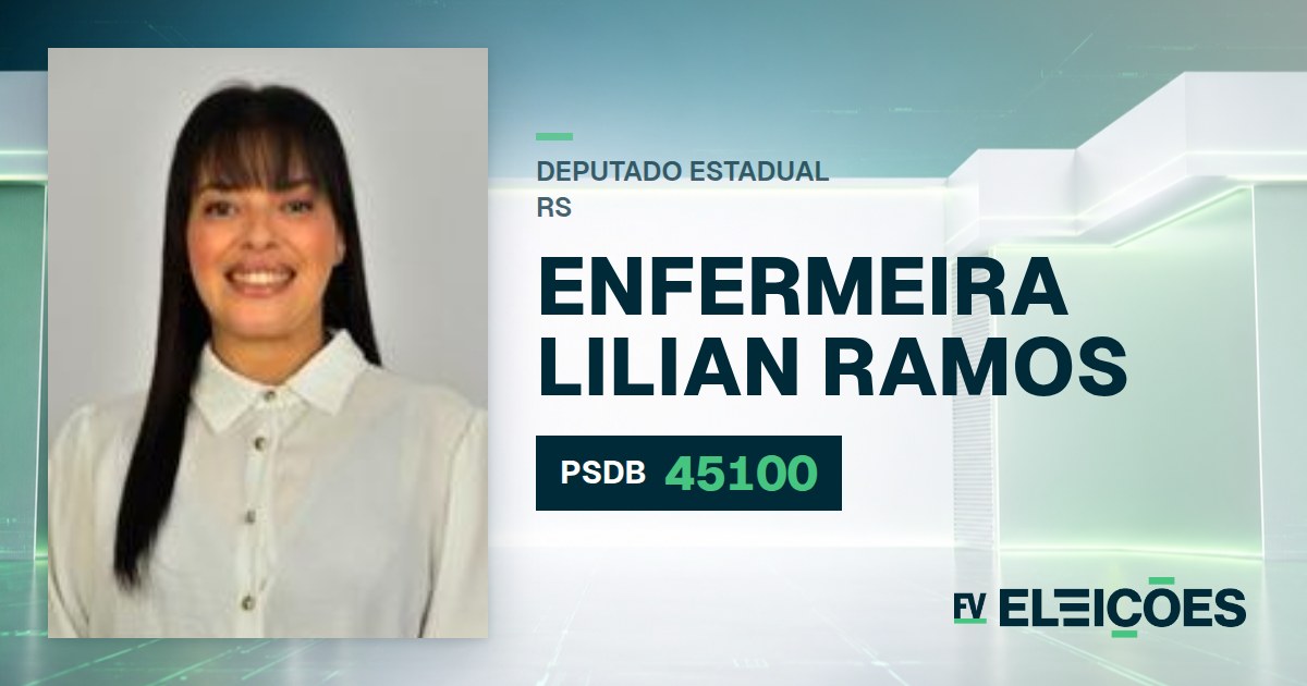 Quem é Enfermeira Lilian Ramos, candidata a deputada estadual do RS pelo PSDB