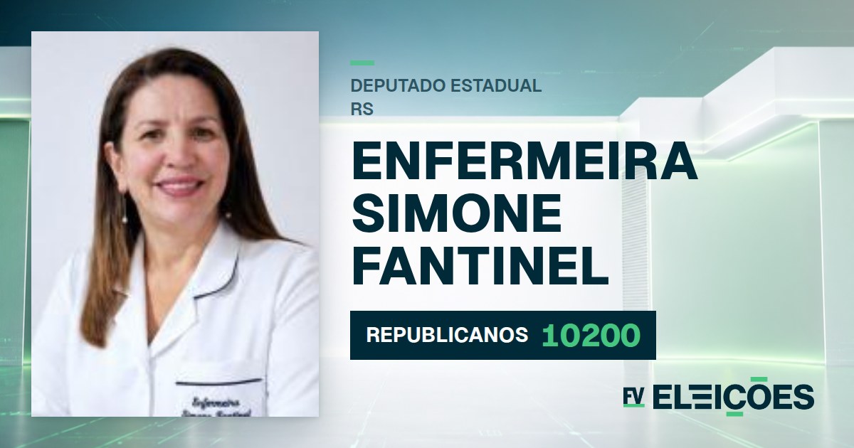 Quem é Enfermeira Simone Fantinel, candidata a deputada estadual do RS pelo REPUBLICANOS