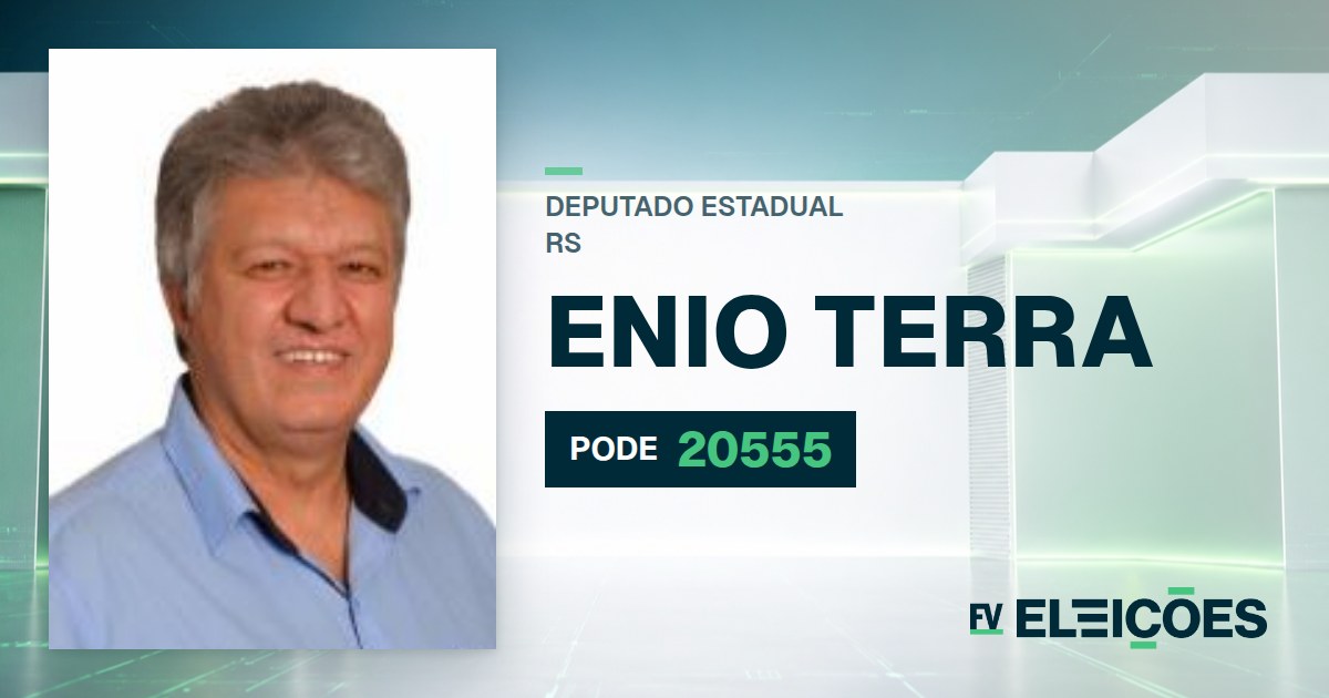 Quem é Enio Terra, candidato a deputado estadual do RS pelo PODE