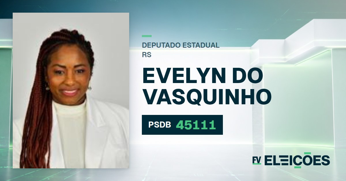 Quem é Evelyn do Vasquinho, candidata a deputada estadual do RS pelo PSDB