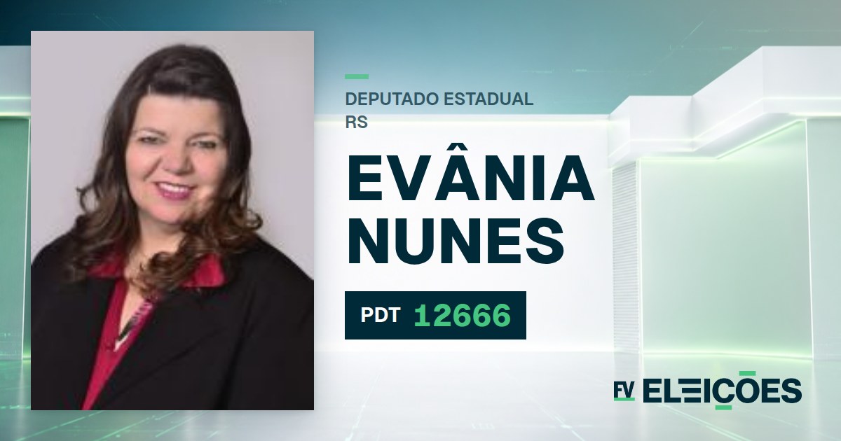 Quem é Evânia Nunes, candidata a deputada estadual do RS pelo PDT