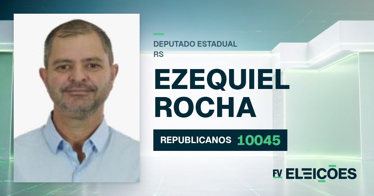 Quem é Ezequiel Rocha, candidato a deputado estadual do RS pelo REPUBLICANOS