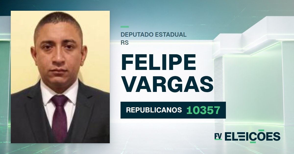 Quem é Felipe Vargas, candidato a deputado estadual do RS pelo REPUBLICANOS