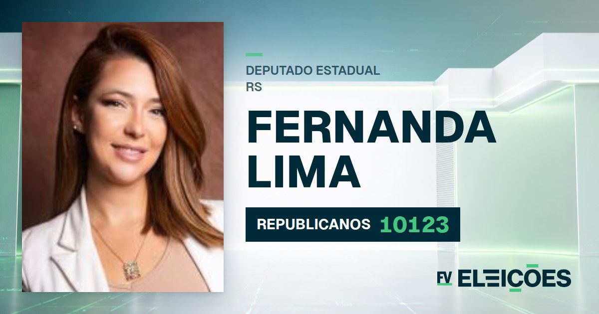 Quem é Fernanda Lima, candidata a deputada estadual do RS pelo REPUBLICANOS
