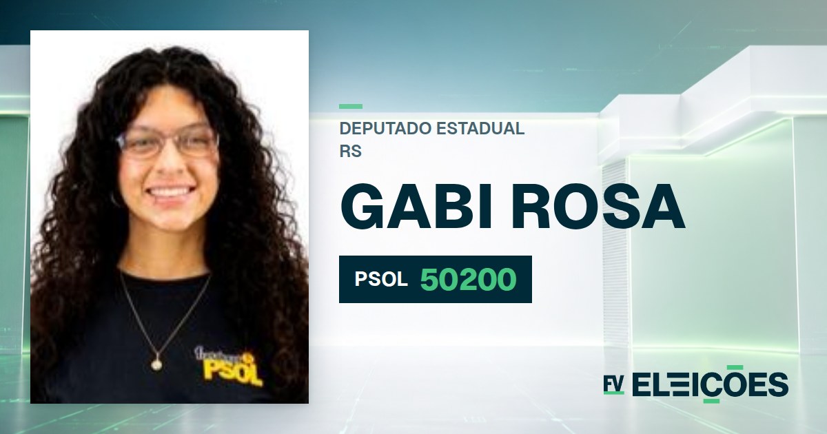 Quem é Gabi Rosa, candidata a deputada estadual do RS pelo PSOL