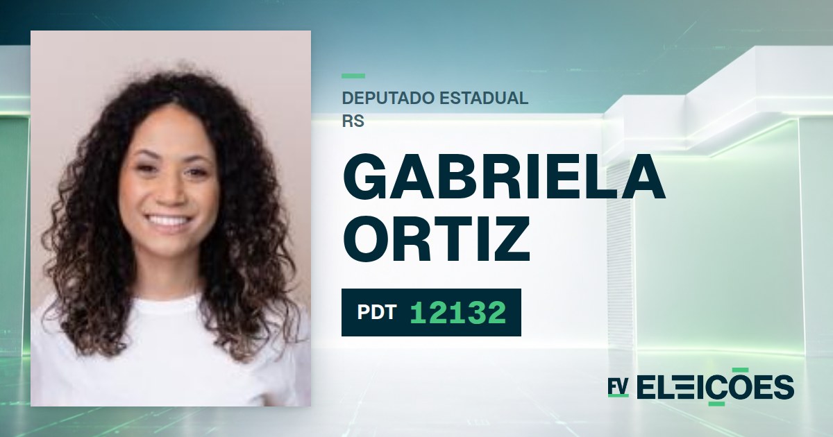 Quem é Gabriela Ortiz, candidata a deputada estadual do RS pelo PDT