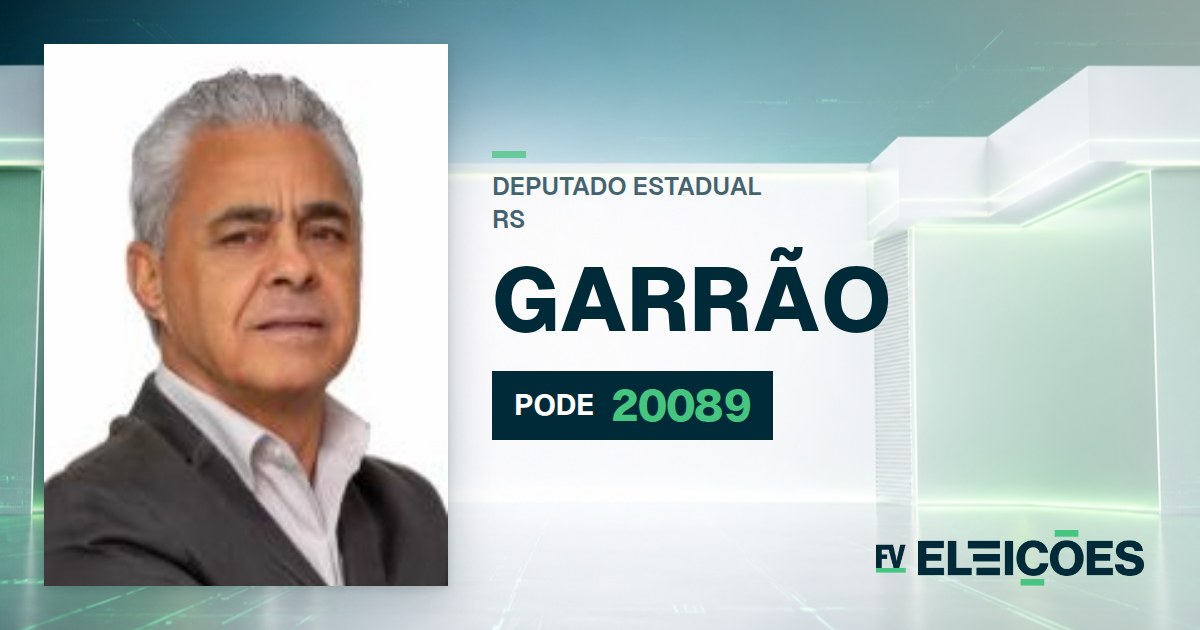 Quem é Garrão, candidato a deputado estadual do RS pelo PODE
