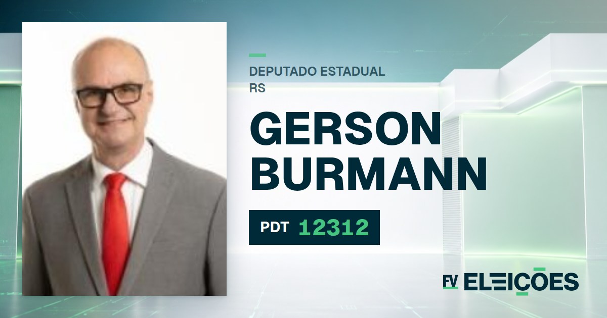 Quem é Gerson Burmann, candidato a deputado estadual do RS pelo PDT