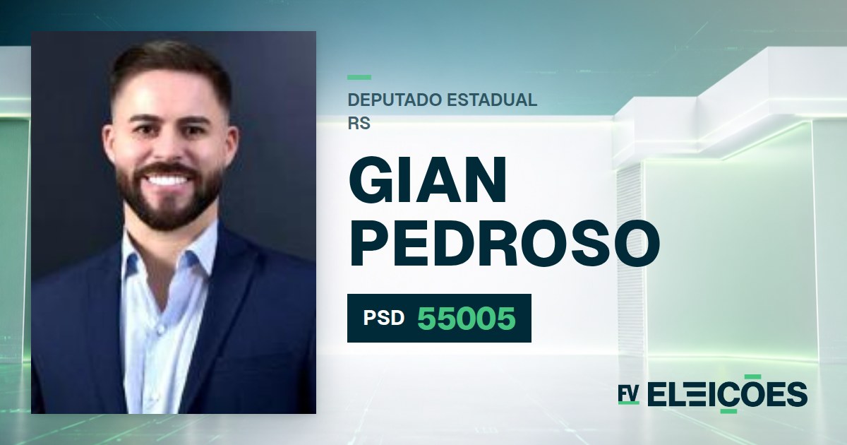 Quem é Gian Pedroso, candidato a deputado estadual do RS pelo PSD