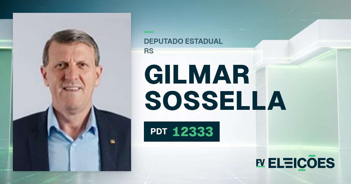 Quem é Gilmar Sossella, candidato a deputado estadual do RS pelo PDT