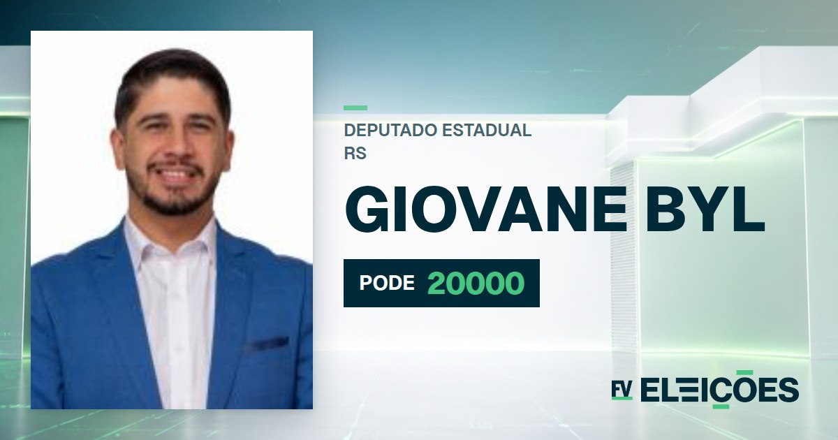 Quem é Giovane Byl, candidato a deputado estadual do RS pelo PODE
