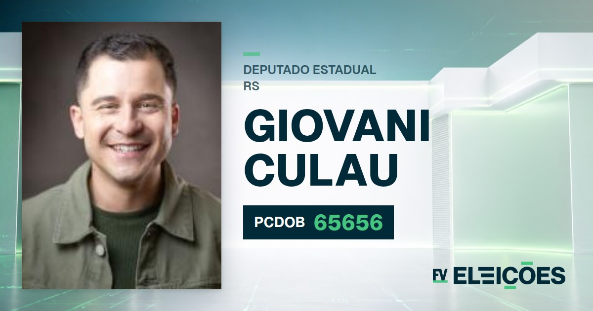 Quem é Giovani Culau, candidato a deputado estadual do RS pelo PCDOB