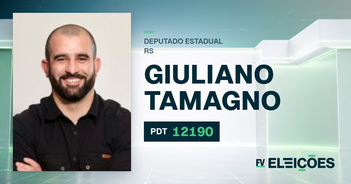 Quem é Giuliano Tamagno, candidato a deputado estadual do RS pelo PDT