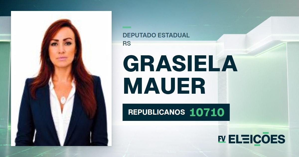 Quem é Grasiela Mauer, candidata a deputada estadual do RS pelo REPUBLICANOS