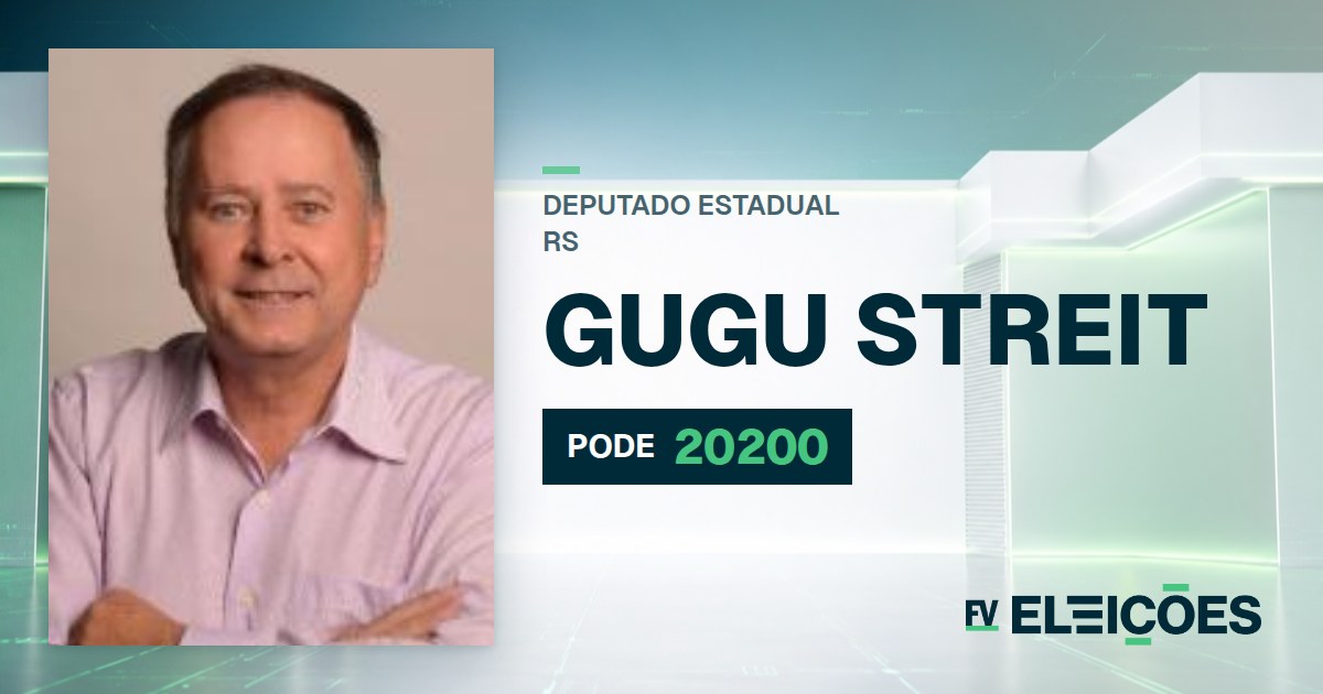 Quem é Gugu Streit, candidato a deputado estadual do RS pelo PODE