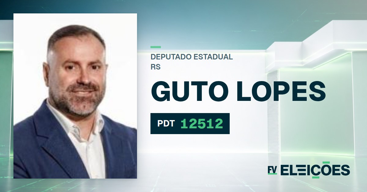 Quem é Guto Lopes, candidato a deputado estadual do RS pelo PDT