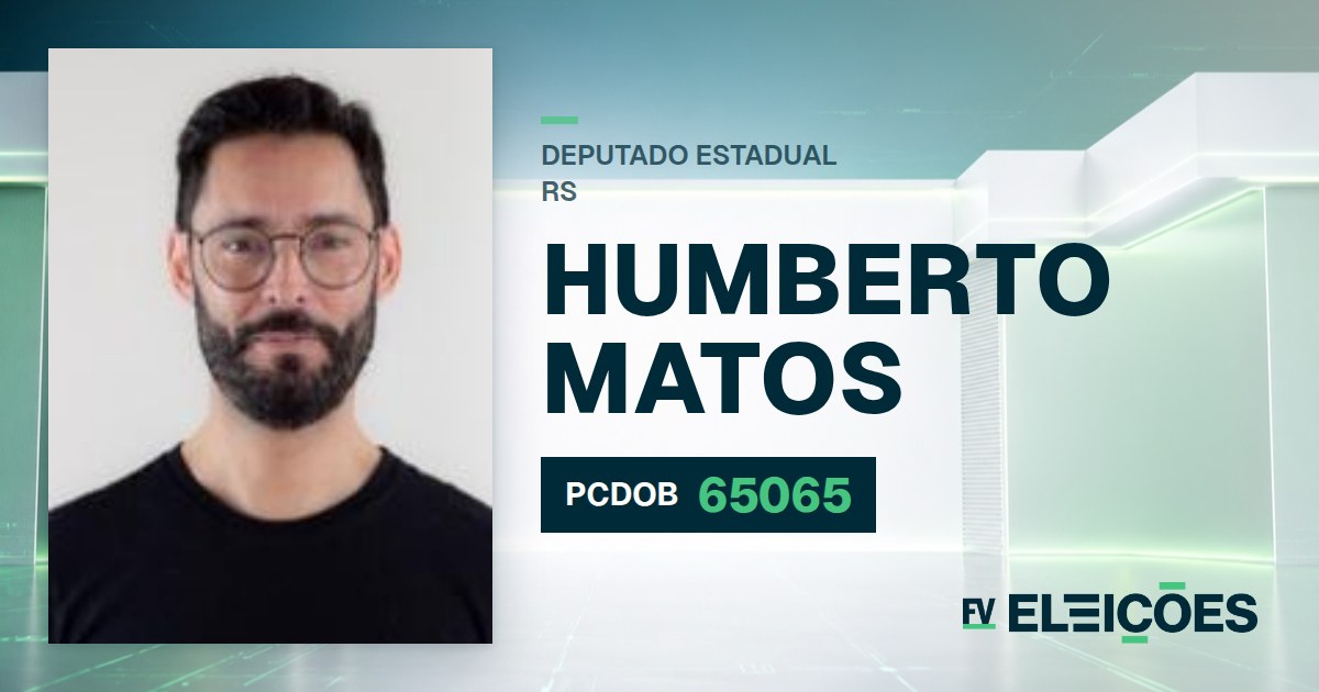 Quem é Humberto Matos, candidato a deputado estadual do RS pelo PCDOB