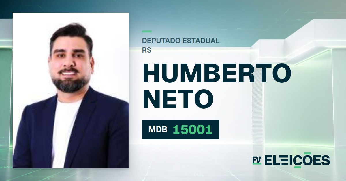 Quem é Humberto Neto, candidato a deputado estadual do RS pelo MDB