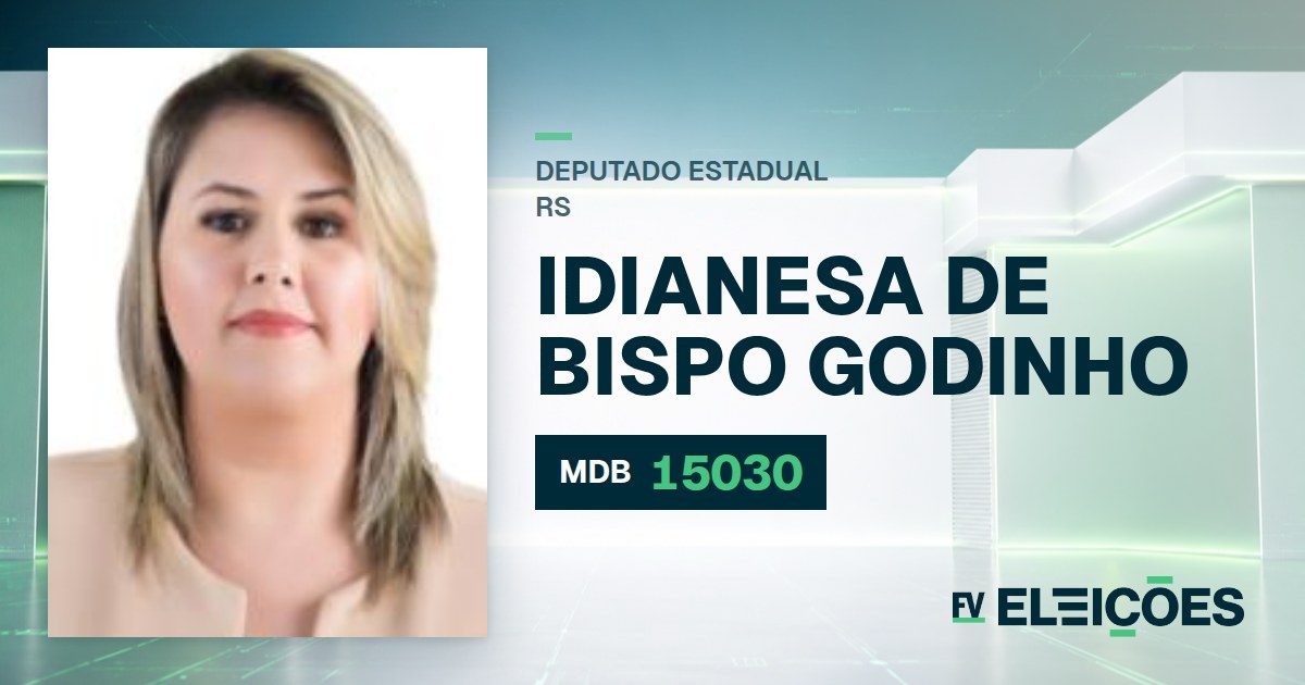 Quem é Idianesa de Bispo Godinho, candidata a deputada estadual do RS pelo MDB