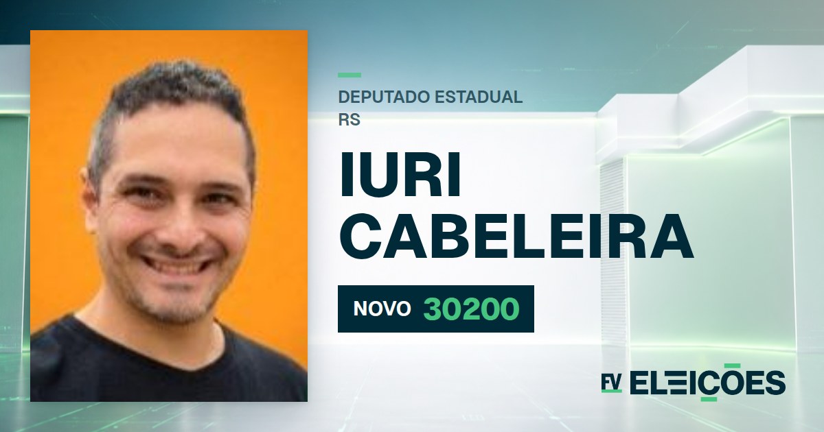 Quem é Iuri Cabeleira, candidato a deputado estadual do RS pelo NOVO