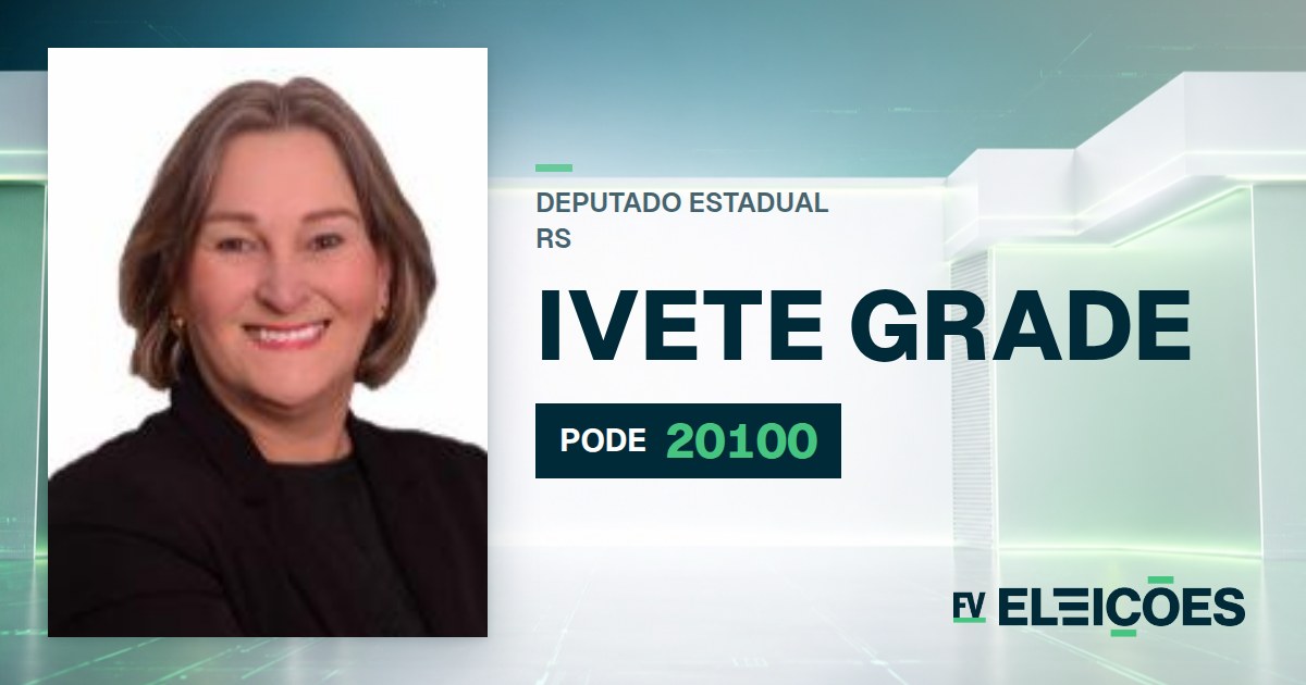 Quem é Ivete Grade, candidata a deputada estadual do RS pelo PODE