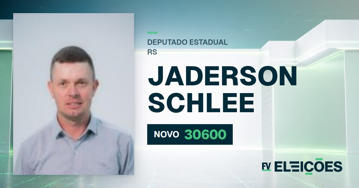 Quem é Jaderson Schlee, candidato a deputado estadual do RS pelo NOVO