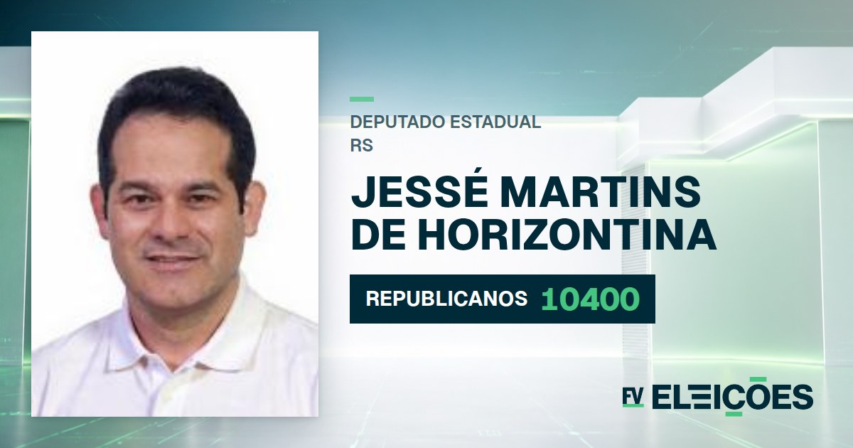 Quem é Jessé Martins de Horizontina, candidato a deputado estadual do RS pelo REPUBLICANOS