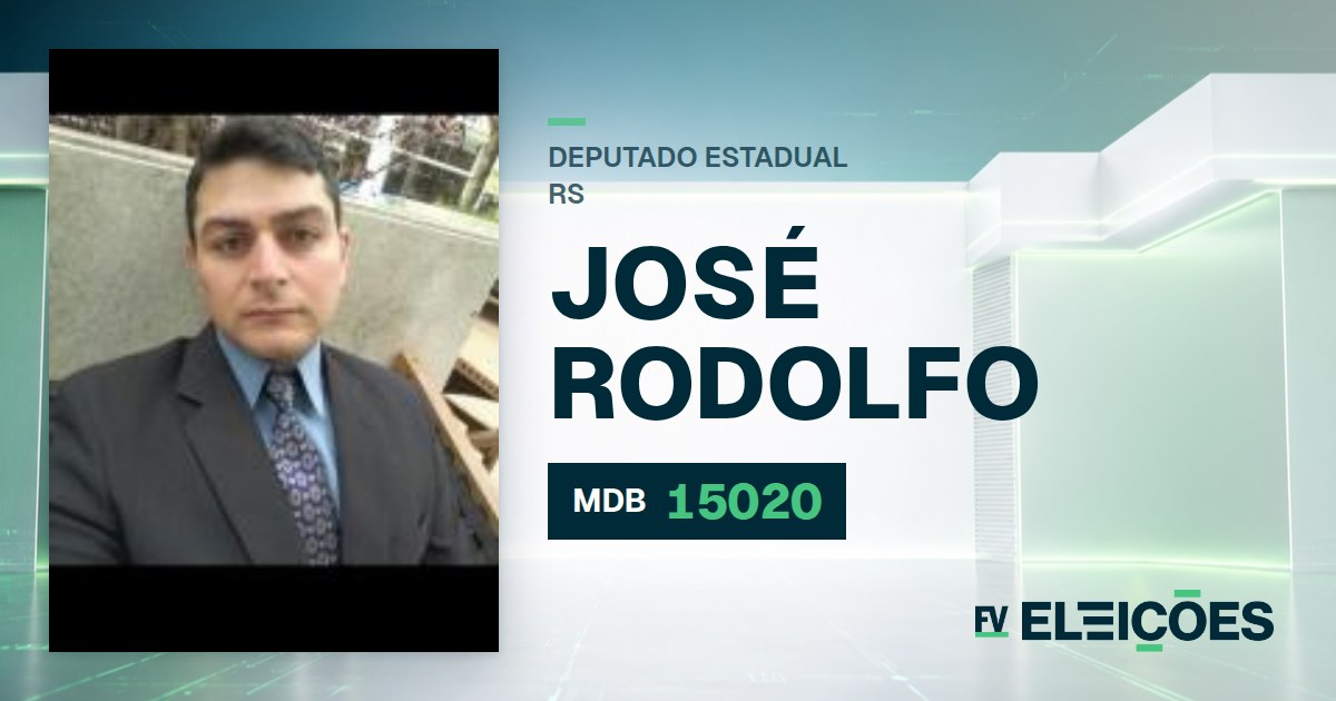 Quem é José Rodolfo, candidato a deputado estadual do RS pelo MDB