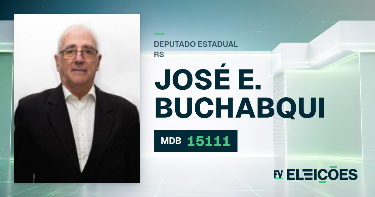 Quem é José E. Buchabqui, candidato a deputado estadual do RS pelo MDB