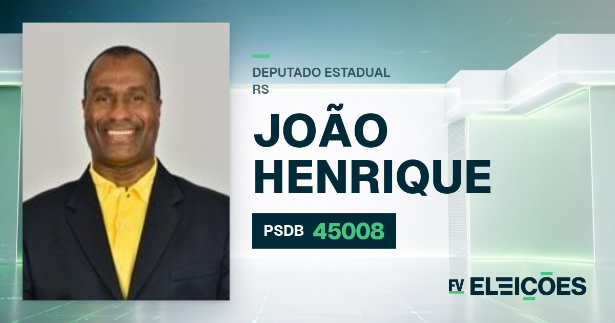 Quem é João Henrique, candidato a deputado estadual do RS pelo PSDB