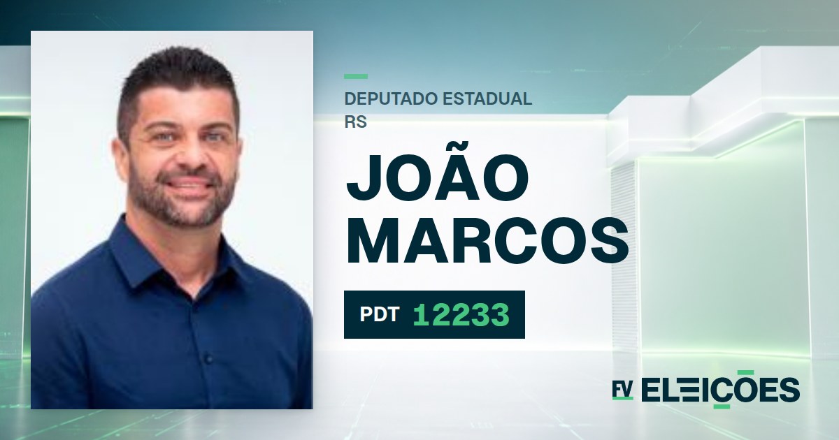 Quem é João Marcos, candidato a deputado estadual do RS pelo PDT