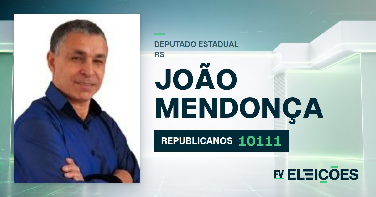 Quem é João Mendonça, candidato a deputado estadual do RS pelo REPUBLICANOS