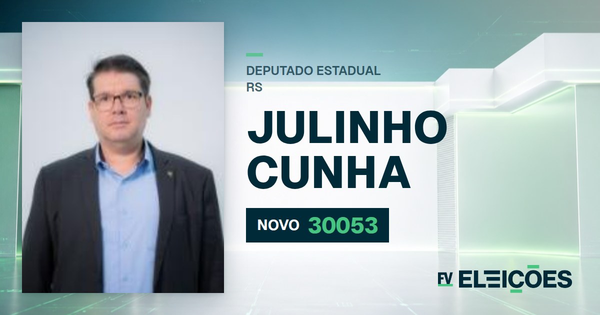 Quem é Julinho Cunha, candidato a deputado estadual do RS pelo NOVO