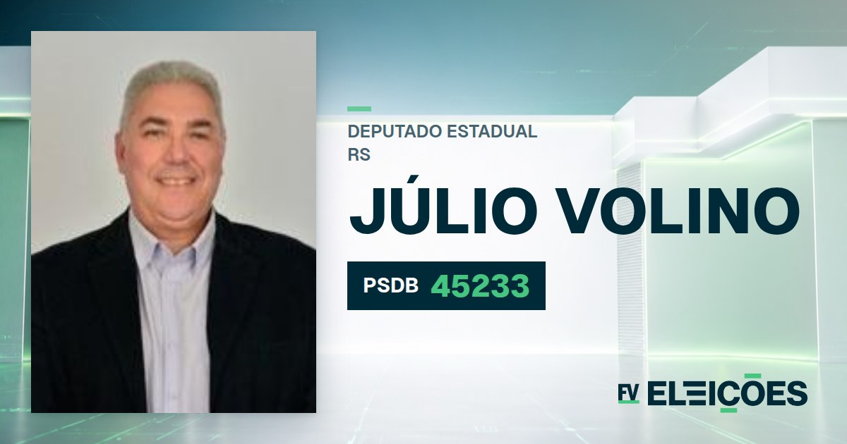Quem é Júlio Volino, candidato a deputado estadual do RS pelo PSDB