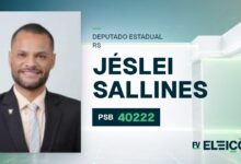 Quem é Jéslei Sallines, candidato a deputado estadual do RS pelo PSB