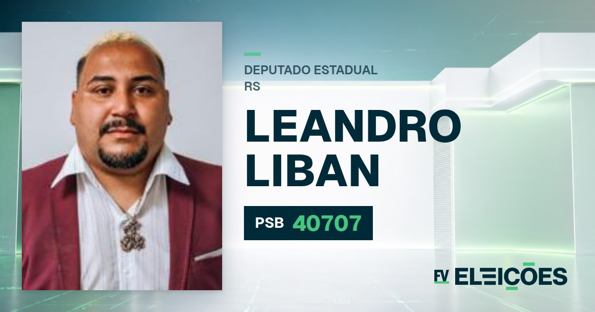Quem é Leandro Liban, candidato a deputado estadual do RS pelo PSB